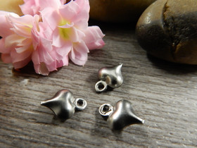 Sydänriipus, 9x6mm, rst, 1kpl