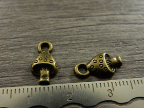 Sieniriipus, 13x8mm, pronssi, 1kpl