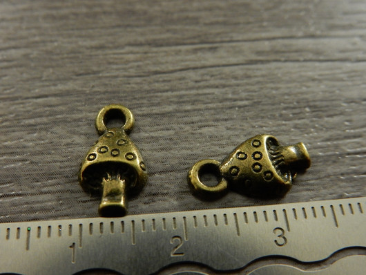 Sieniriipus, 13x8mm, pronssi, 1kpl