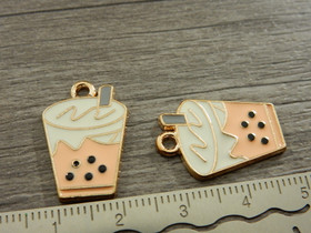 Kuplateeriipus, 22x15mm, persikka, 1kpl