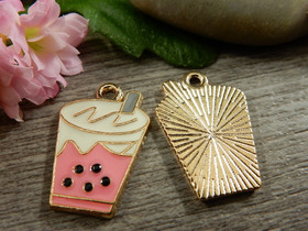 Kuplateeriipus, 22x15mm, pinkki, 1kpl