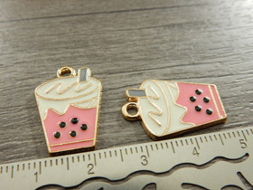 Kuplateeriipus, 22x15mm, pinkki, 1kpl