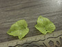Lehtiriipus akryyli, 23x21mm, limevihreä, 1kpl