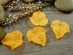 Lehtiriipus akryyli, 23x21mm, oranssi, 1kpl