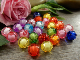 Akryylihelmi kurpitsa, 8mm, mix setti, 20kpl 