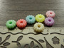 Akryylihelmi kurpitsa, 9x5mm, mix setti , 20kpl 