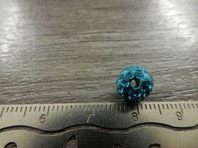 Shamballa helmi, 8mm, turkoosi, 1kpl