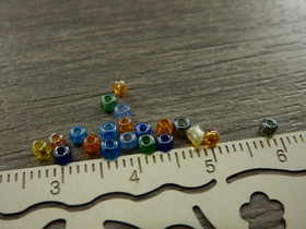 Lasihelmi kirkas, 2mm, mixsetti, n.500kpl