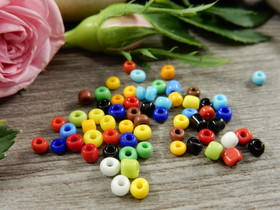 Lasihelmi värikäs, 3mm, mixsetti, n.250kpl