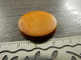 Puuhelmi, 25mm, ruskea, 10kpl