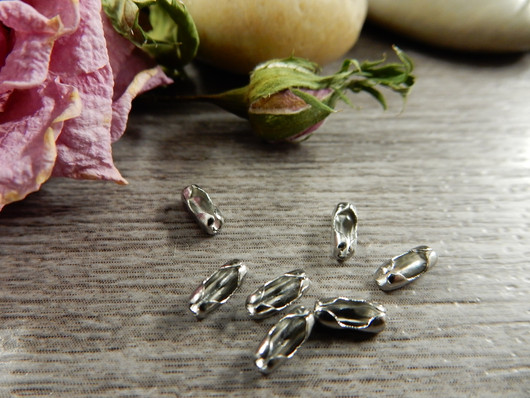 Palloketjun pääte, 1.5mm, rst, 20kpl