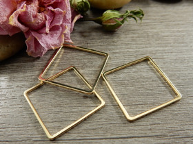 Linkki neliö, 20x20x1mm, umpi, vaaleakulta, 1kpl