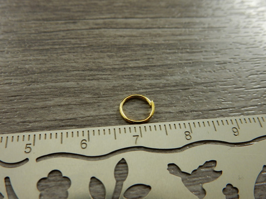 Välirengas, 7x0.7mm, avattava, kulta, 50kpl