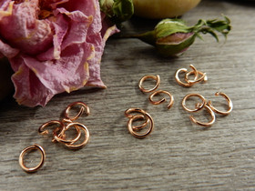 Välirengas, 5x0.7mm, avattava, rst/ruusukulta, 10kpl