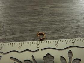 Välirengas, 5x0.8mm, avattava, rst/ ruusukulta, 10kpl