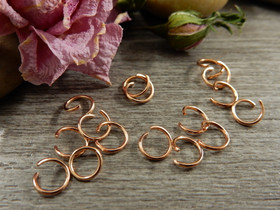 Välirengas, 6x0.7mm, avattava, rst/ ruusukulta, 10kpl