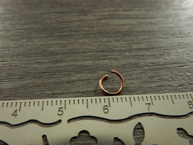 Välirengas, 6x0.7mm, avattava, rst/ ruusukulta, 10kpl