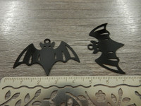 Lepakkoriipus, 27x41mm, musta, 1kpl 
