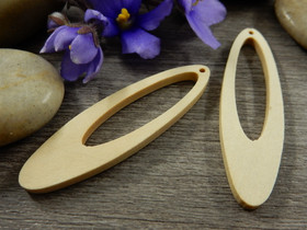 Puuriipus ovaali, 52x15mm, ruskea, 1kpl