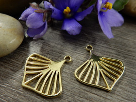 Lehtiriipus, 20x22mm, kulta, 1kpl