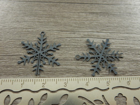 Lumihiutaleriipus, 20x25mm, tummapetrooli, 1kpl