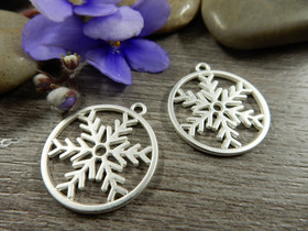 Lumihiutaleriipus, 20x25mm, kirkashopea, 1kpl