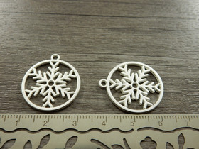 Lumihiutaleriipus, 20x25mm, kirkashopea, 1kpl