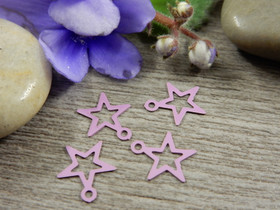 Tähtiriipus, 11x10mm, liila, 1kpl