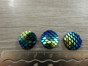 Kapussi merenneito, 12mm, sininen, 1kpl