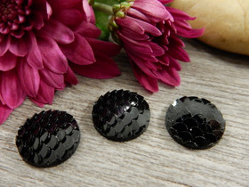 Kapussi merenneito, 12mm, musta, 1kpl