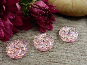 Kapussi pyörre, 12mm, pinkki, 1kpl