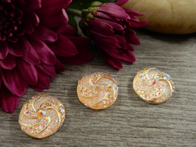 Kapussi pyörre, 12mm, persikka, 1kpl