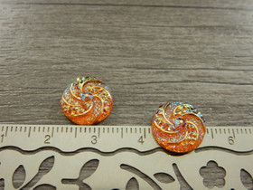 Kapussi pyörre, 12mm, persikka, 1kpl