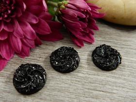 Kapussi pyörre, 12mm, musta, 1kpl