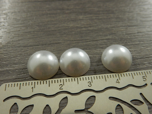 Kapussi pyöreä, 12mm, valkoinen, 1kpl