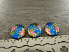 Kapussi kukat, 12mm, sininen, 1kpl