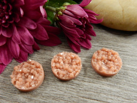 Kapussi rösöpinta, 12mm, cantaloupe, 1kpl