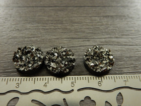 Kapussi rösöpinta, 12mm, tummanhopea, 1kpl