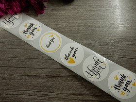 Thank you tarra, 25mm, valkoinen, 10kpl