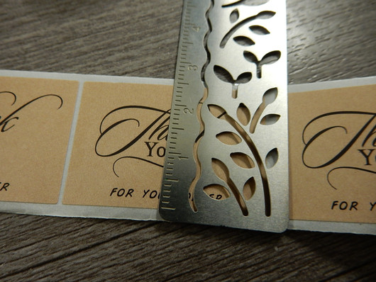 Thank you for your order tarra, 25x37mm, ruskea, 10kpl