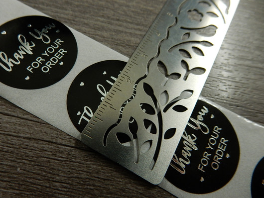 Thank you for your order tarra, 25mm, hopea/musta, 10kpl