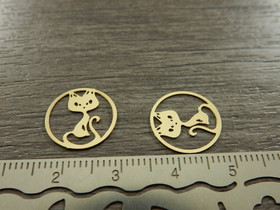 Kissariipus, 14mm, vaaleakulta, 1kpl