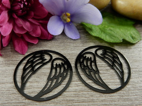 Siivetriipus/linkki, 25mm, musta, 1kpl