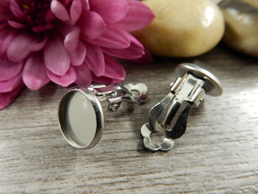 Korvakoruklipsi kapussille, 10mm, rst, 1pari