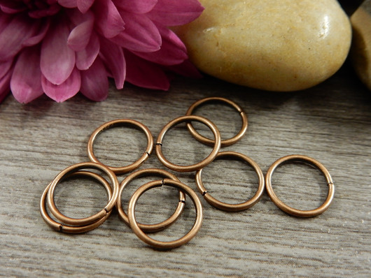 Välirengas, 10x1mm, avattava, kupari, 20kpl