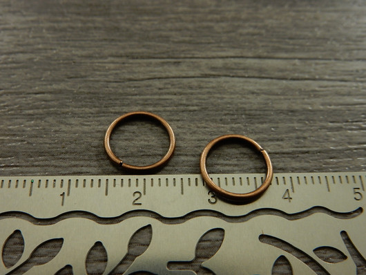 Välirengas, 10x1mm, avattava, kupari, 20kpl