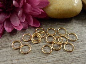 Välirengas, 6x0.7mm, avattava, vaaleakulta, 100kpl