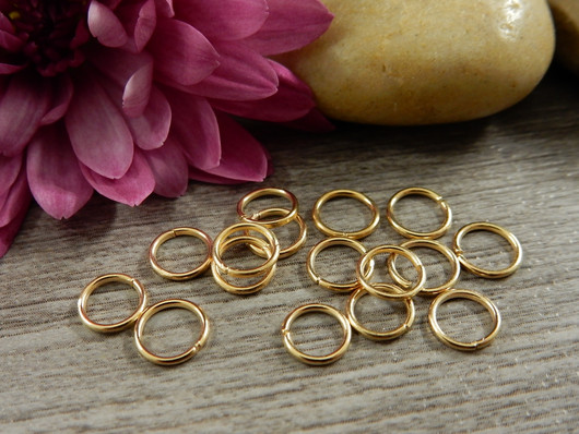 Välirengas, 6x0.7mm, avattava, vaaleakulta, 100kpl