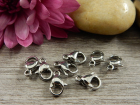 Papukaijalukko, 9x5mm, rst, 1kpl