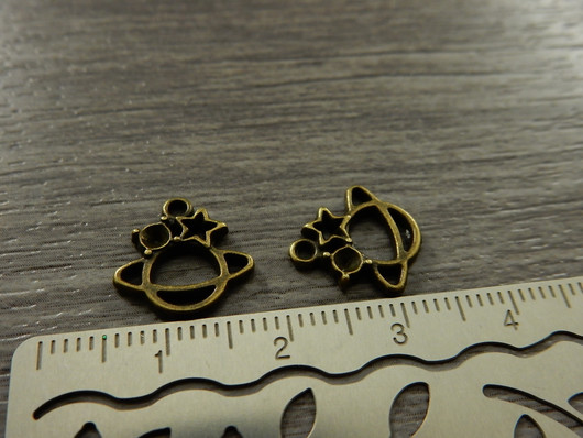 Planeettariipus, 13x12mm, pronssi, 1kpl